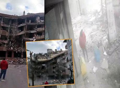 Avcılar’da 5 katlı bina yıkım sırasında çöktü! Korku dolu anlar kamerada