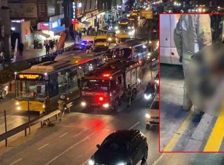 Bahçelievler’de dehşet dolu anlar! Metrobüs bir kişinin üzerinden geçti