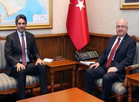 Bakan Güler, Katar Büyükelçisi Faisal ile bir araya geldi