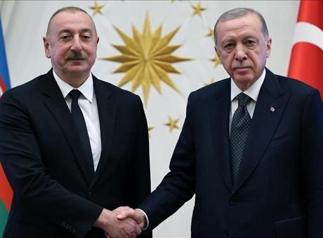 Cumhurbaşkanı Erdoğan, Azerbaycan Cumhurbaşkanı Aliyev ile görüştü
