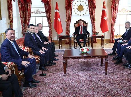Cumhurbaşkanı Erdoğan, Türk Devletleri Teşkilatı heyetini kabul etti