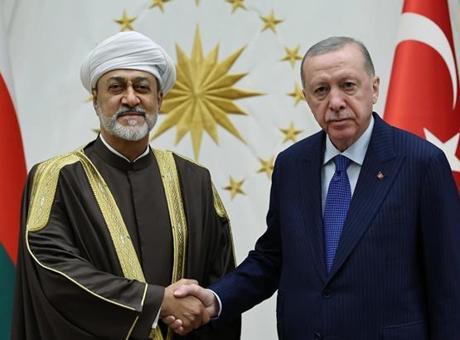 Cumhurbaşkanı Erdoğan, Umman Sultanı Heysem Bin Tarık ile görüştü