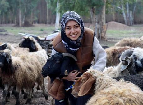 Depremde hayvanları öldü: Üniversite öğrencisi kadın, devlet desteğiyle besiciliği sürdürüyor