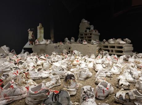 Filistin’e destek için “Sessiz Ayakkabılar” sergisi