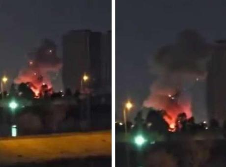 İran'dan Irak'taki ABD Büyükelçiliği'ne saldırı! Patlama anı ortaya çıktı