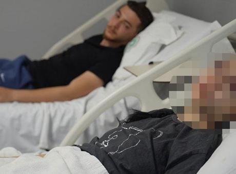 Kafede dehşet! Oğlunun gözü önünde anneyi öldüresiye dövdüler