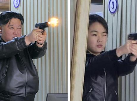 Kim Jong Un ve kızından dikkat çeken silah testi! Gelecekteki lider olarak mı hazırlanıyor?