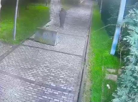 Parkta bulduğu telefonu cebine attı! Kameraya yakalandı
