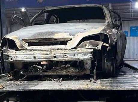 Sakarya'da yanan otomobilde insan kemikleri bulundu