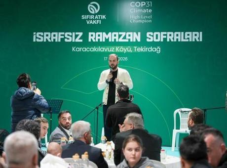 Sıfır Atık Vakfı'nın 'İsrafsız Ramazan Sofraları Programı'nın son durağı Karacakılavuz köyü oldu