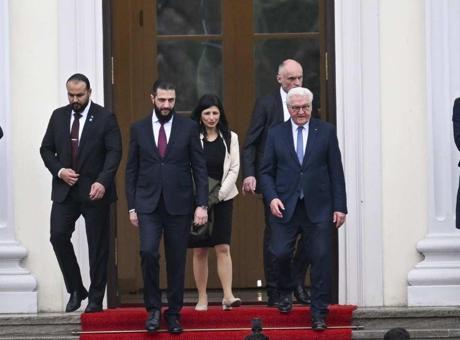 Suriye Cumhurbaşkanı Şara, Berlin'deki üst düzey temaslarına başladı