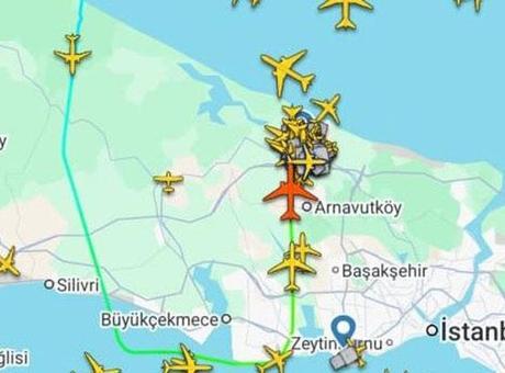 Ülkeler hava sahalarını kapadı, uçaklar İstanbul Havalimanı’na indi
