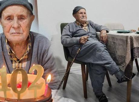 12 yıl önce eşini kaybetti, 5 kez torun torunu gördü! 102'lik Mustafa dedenin sırrı: Gelecekle ilgili konuşur