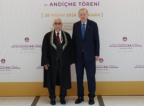 Cumhurbaşkanı Erdoğan, 'Anayasa Mahkemesi 64. Kuruluş Yıl Dönümü ve Ant İçme Töreni'ne katıldı