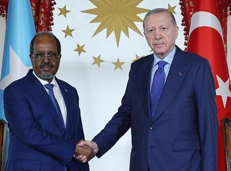 Cumhurbaşkanı Erdoğan, Somali Cumhurbaşkanı Mahmud ile görüştü