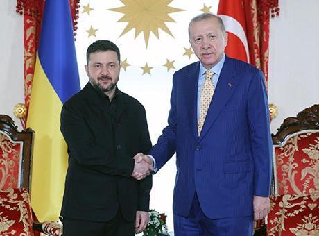 Cumhurbaşkanı Erdoğan ve Zelenskiy, İstanbul'da bir araya geldi