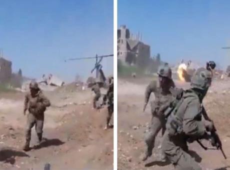 İsrail askerlerine tahliye sırasında şok saldırı! Hizbullah İHA ile vurdu, görüntüler ortaya çıktı