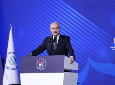 TBMM Başkanı Kurtulmuş'tan PAB 152. Genel Kurulu kapsamında yoğun diplomasi trafiği! 41 ikili görüşme yaptı