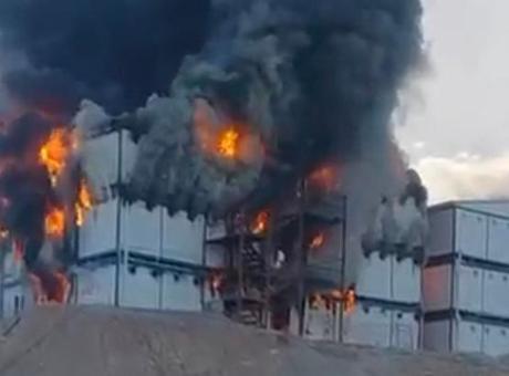 Kahramanmaraş'ta şantiye alanında yangın: 1 ölü, 6 yaralı