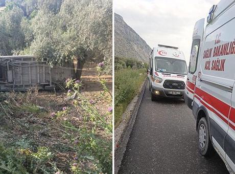 Manisa’da işçi servisi tarlaya uçtu! Çok sayıda yaralı var