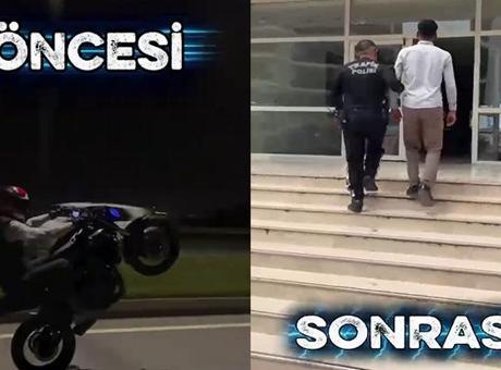 Sosyal medyada paylaşınca yakayı ele verdi! Tek teker şovunun faturası ağır oldu