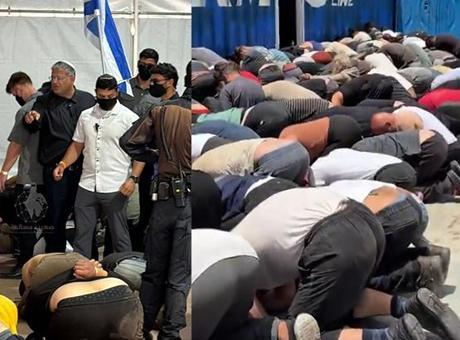 Terörist Ben Gvir sahnede! Aralarında Türk vatandaşlarının da bulunduğu Sumud aktivistlerine İsrail işkencesi