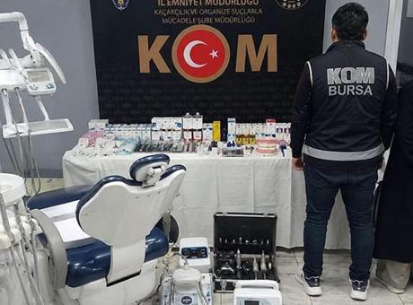 Yer: Bursa! Sahte diş hekimi karı koca baskınla gözaltına alındı