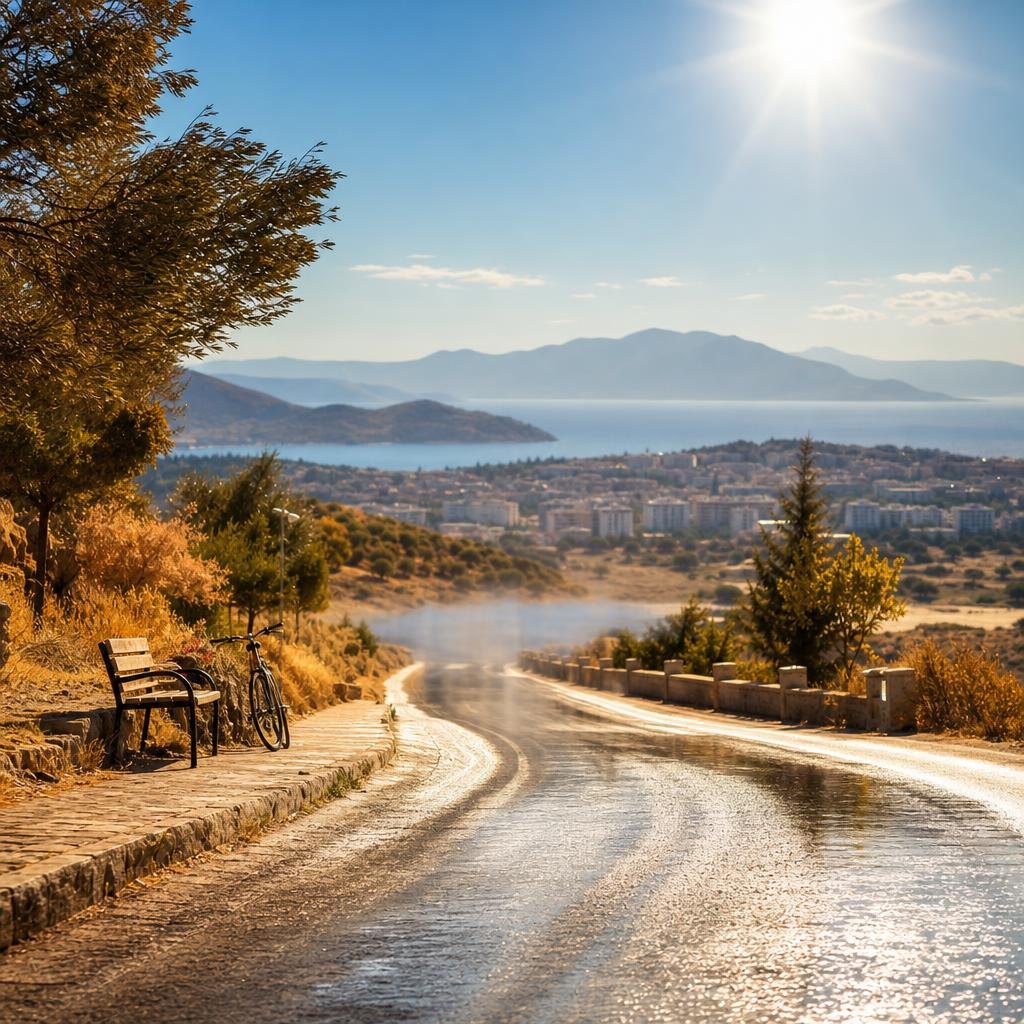 Fethiye ve Burdur için yaz havasını anlatan foto-gerçekçi editoryal sahne